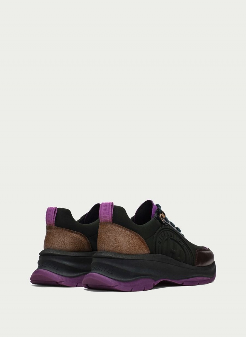Hispanitas Alaska Sneakers Dame Grøn Brune Lilla | SWQ7619MI