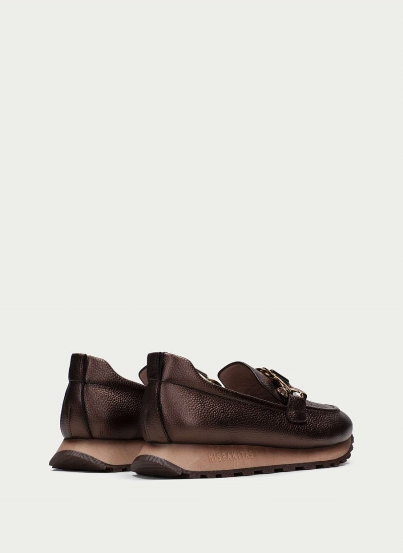 Hispanitas Loira Loafers Dame Brune | UET7793RQ